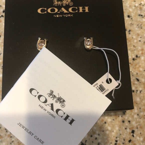 Coach stud earrings - Picture 3 of 8